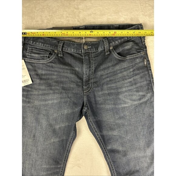 NWT Silver Jeans Men’s Size 40x32 Zac Relaxed Fit Straight Leg Dark Wash NEW - Picture 7 of 13